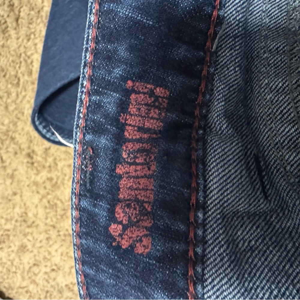 Silver Dark Blue Denim Jeans - Picture 8 of 8